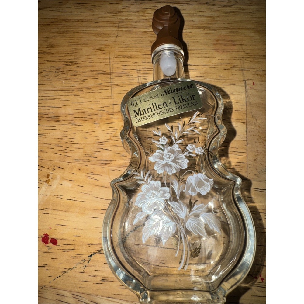 Marillen-Likor violin bottle - Empty